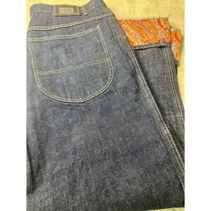 Rare Le Jean De Marithe Francois Girbaud Baggy Blue Jeans‎ Size 38